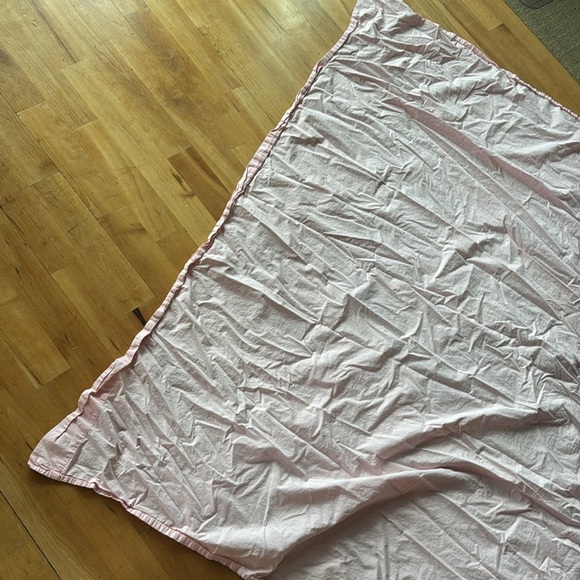 Pottery Barn Full Flat Sheet 100% cotton perfect condition cherry blossom pink - Picture 7 of 7